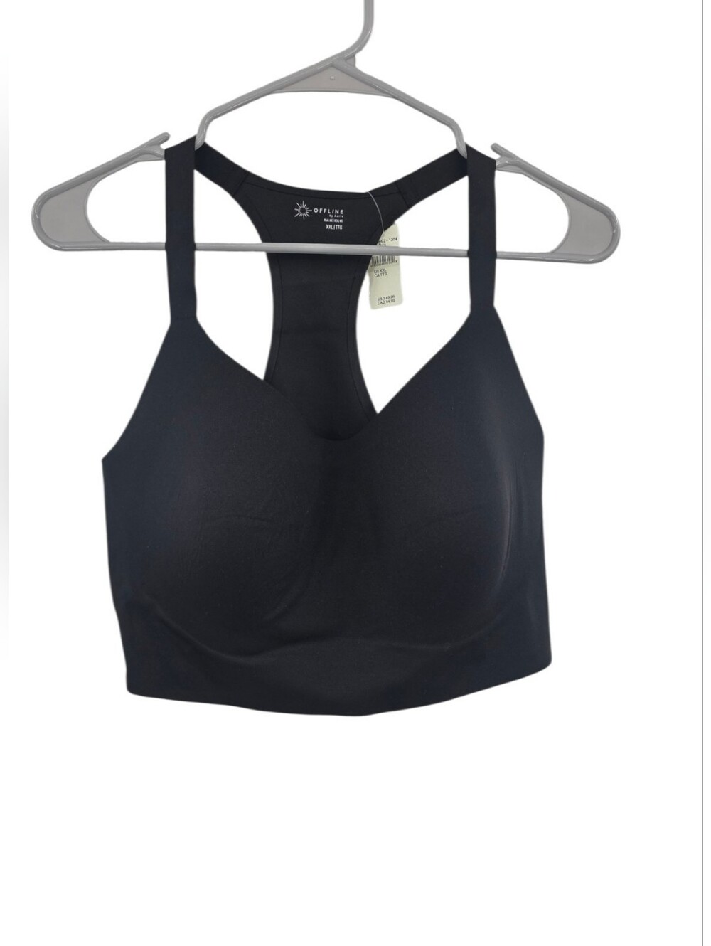 New Offline By Aerie Real Me Hold Up! Racerback Sports Bra Large - Picture 2 of 9